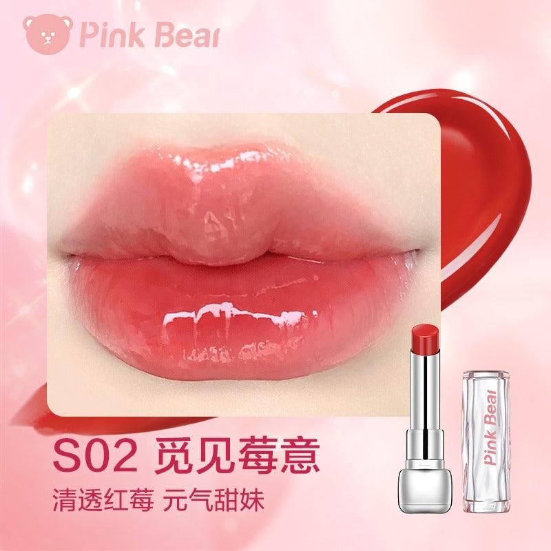 PINK BEAR Sugar Glossy Lipstick Moisturizing Lip Care 3.2g