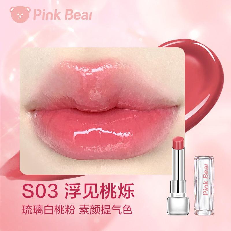PINK BEAR Sugar Glossy Lipstick Moisturizing Lip Care 3.2g