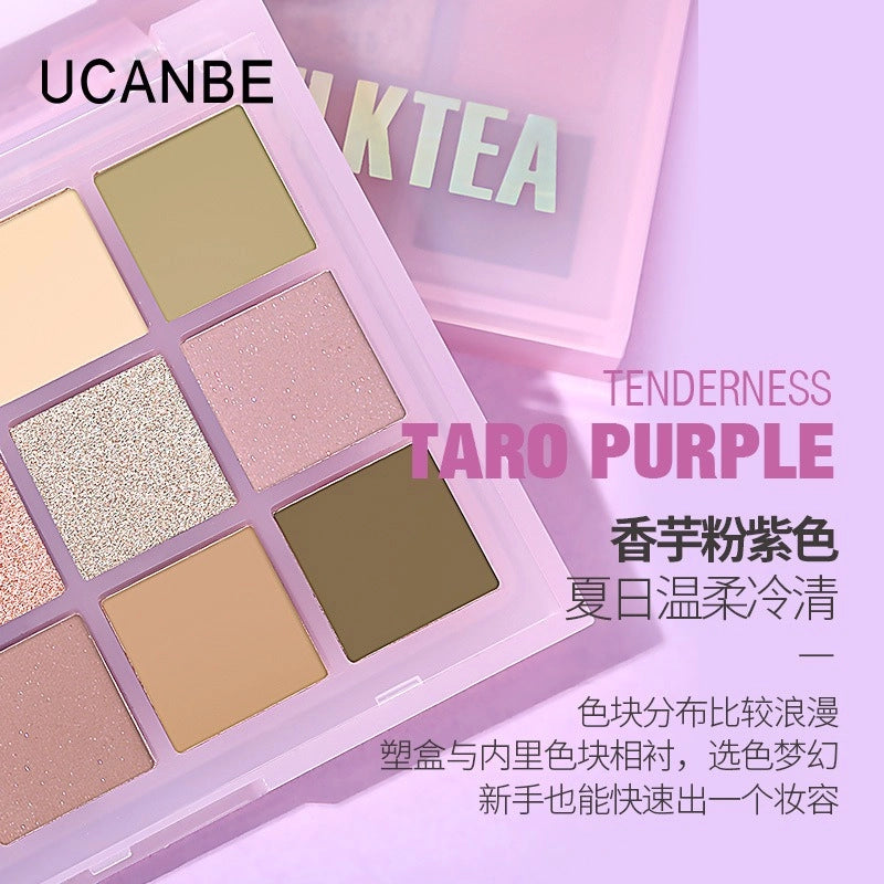 15 Colors Eyeshadow Palette Taro Milktea 10.8g