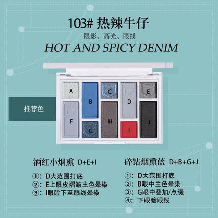 BIYA - 10 Colors Eyeshadow Palette 15g