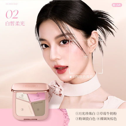 Colorkey - Stereo Sculpting Four Colors Contour Palette 17g