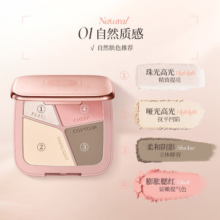 Colorkey - Stereo Sculpting Four Colors Contour Palette 17g