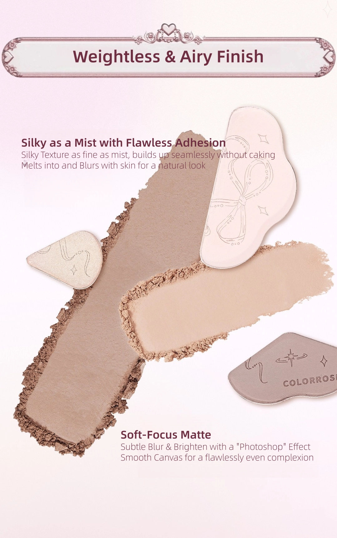 Colorrose Lighting 3-Shade Contour Palette 9g