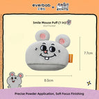 Smile Mouse Short Flocked Puff (1 in)