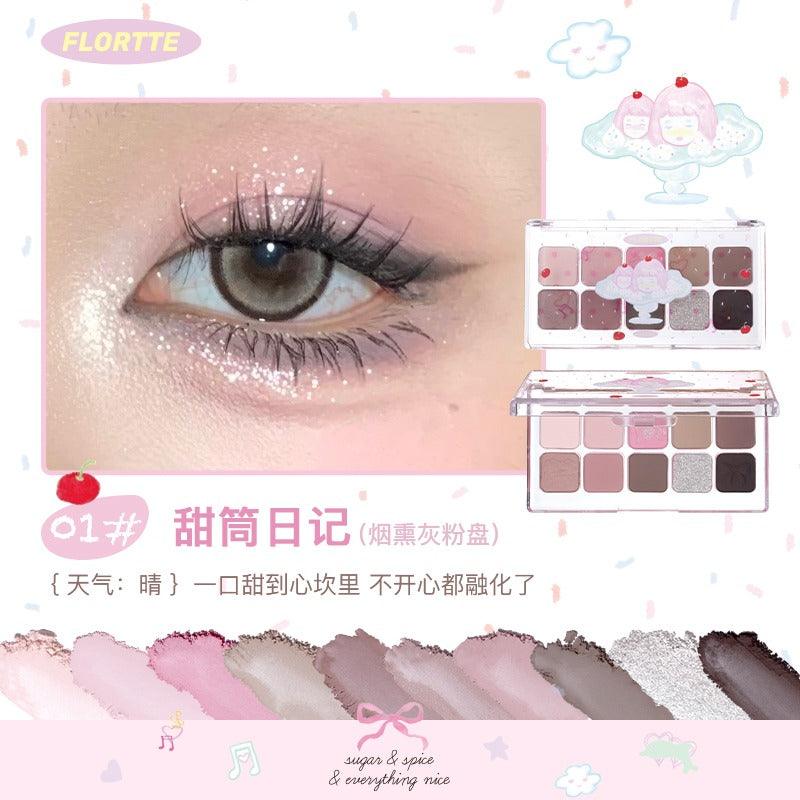 FLORTTE Wackky 10 色眼影盘 7.5g