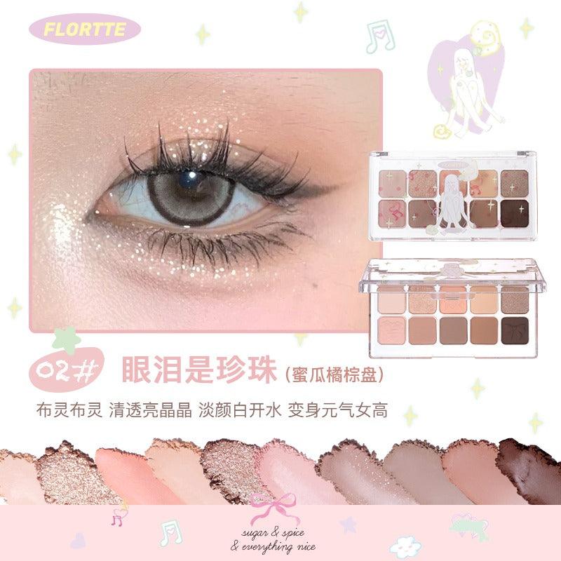 FLORTTE Wackky 10 色眼影盘 7.5g