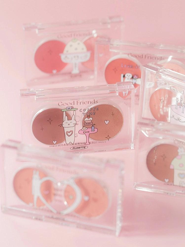 Flortte Good Friends Multi Purpose Blush Duo 3.2g