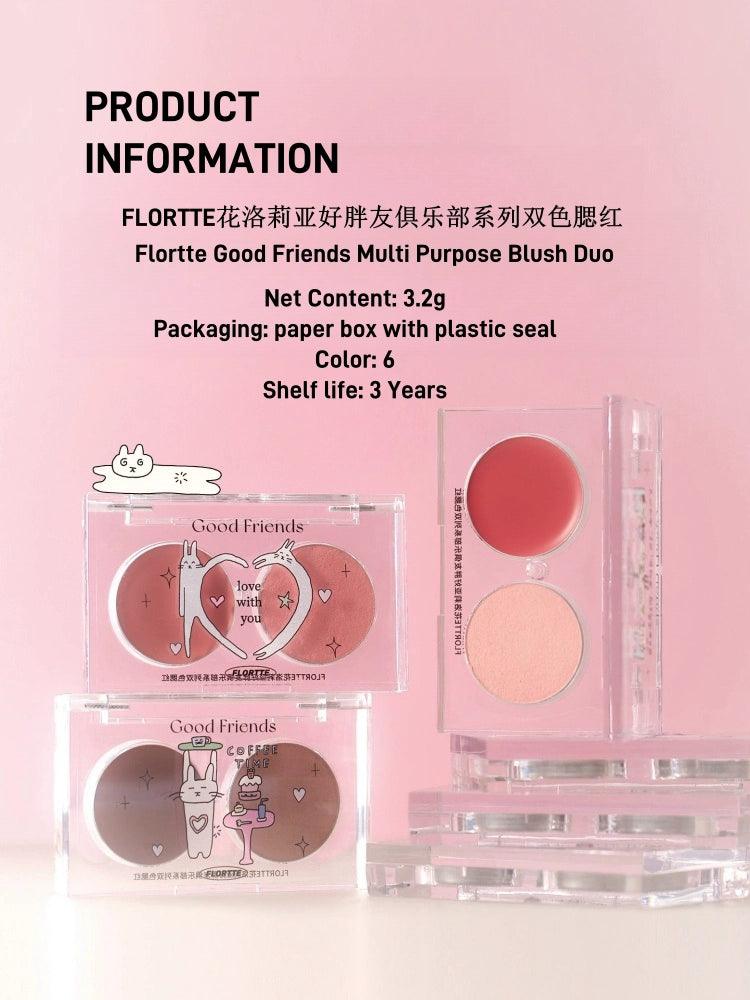 Flortte Good Friends Multi Purpose Blush Duo 3.2g