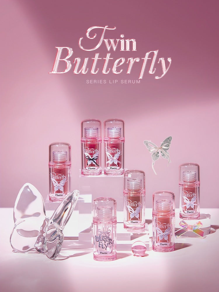 Flortte - Twin Butterfly Series Lip Serum Twin P 1.9g