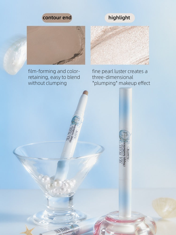 Flortte Sea Pearl Double Ended Highlight Contour Pen 1.28g