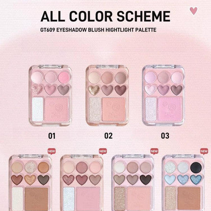 GOGOTALES - 3IN1 Hearts Palette 9.5g