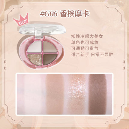 GOGOTALES - Glittering Colourful Eyeshadow Palette 4.8g
