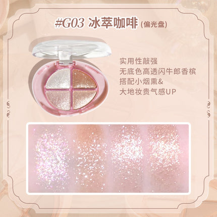 GOGOTALES - Glittering Colourful Eyeshadow Palette 4.8g