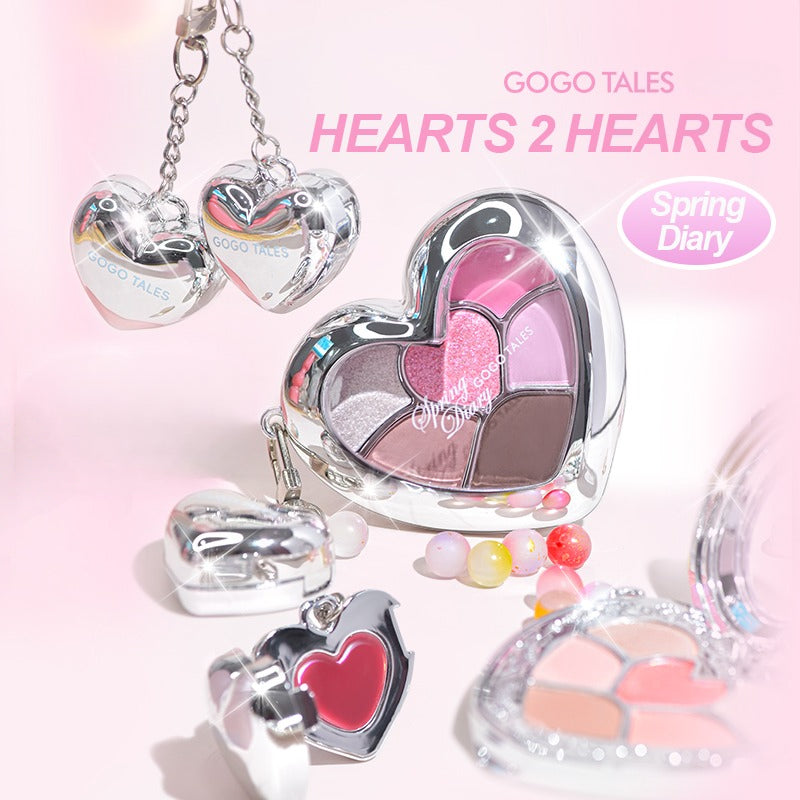 GOGO TALES Heart 2 Heart Lip Jelly Eyeshadow Palette 6.5g