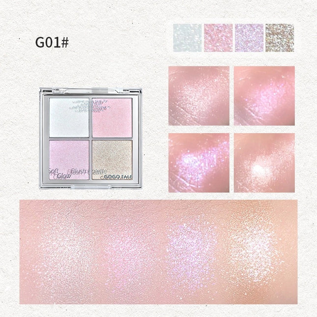 GOGOTALES - Colorful Glittering Highlighter Palette 12g