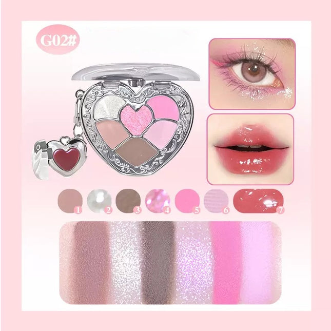 GOGOTALES - Heart 2 Heart Lip Jelly Eyeshadow Palette 6.5g