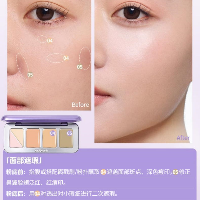 GirlsCrush Cream Concealer Palette 7.5g