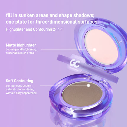 GirlsCrush - Matte Highlighter Contour Powder Duo 5.2g