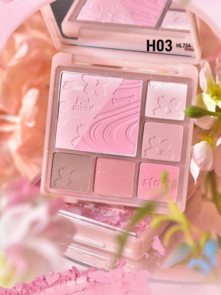 HOLD LIVE 候爱粉色迷雾梦幻腮红眼影盘 14g
