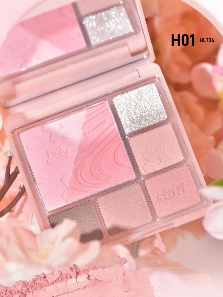 HOLD LIVE 候爱粉色迷雾梦幻腮红眼影盘 14g