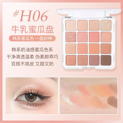 HOLDLIVE - 16 Colors Eyeshadow Tray 19.2g