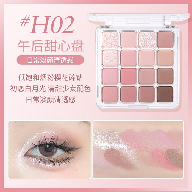 HOLDLIVE - 16 Colors Eyeshadow Tray 19.2g