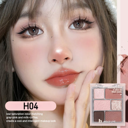 HOLDLIVE - 3 in 1 Face Palette Powder Blusher Eyeshadow 16g