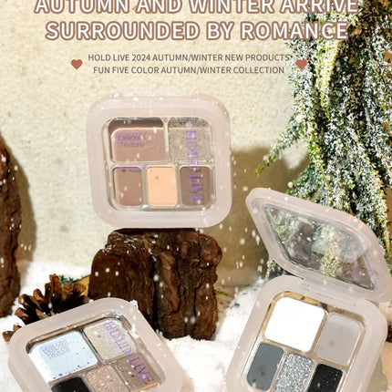 HOLDLIVE - Five Colors Eyeshadow 6.8g