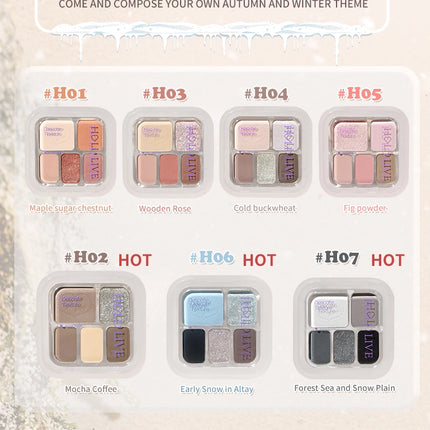 HOLDLIVE - Five Colors Eyeshadow 6.8g