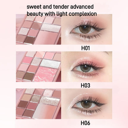 HOLDLIVE - Floral Comprehensive Powder Palette 12 Colors 15g