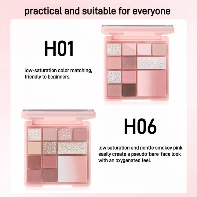 HOLDLIVE - Floral Comprehensive Powder Palette 12 Colors 15g