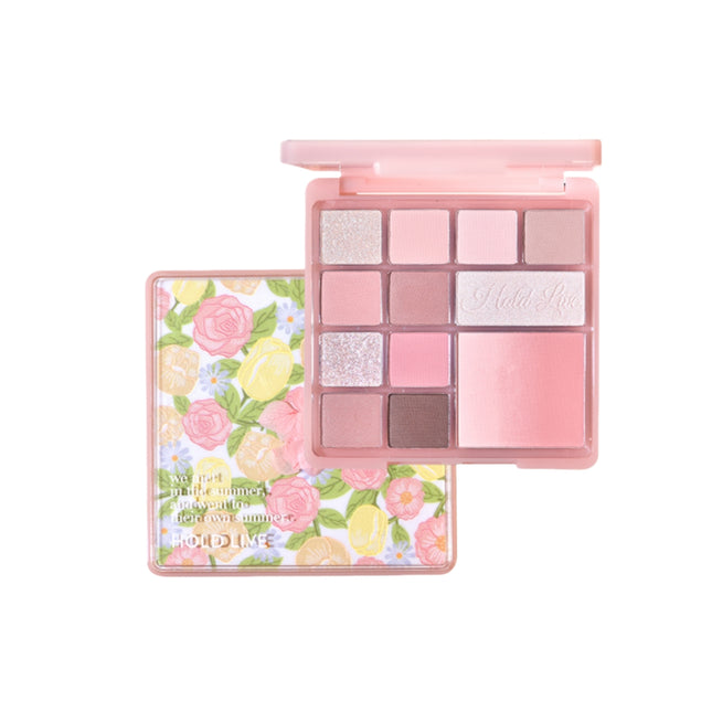 HOLDLIVE - Floral Comprehensive Powder Palette 12 Colors 15g