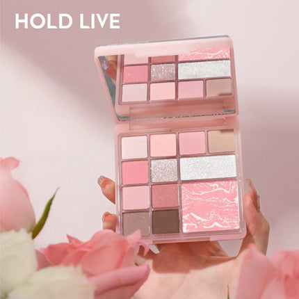 HOLDLIVE - Floral Comprehensive Powder Palette 12 Colors 15g