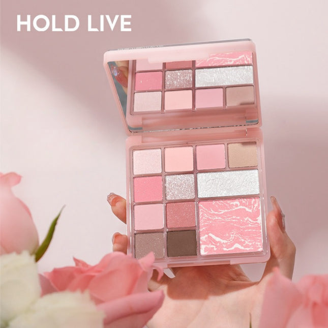 HOLDLIVE - Floral Comprehensive Powder Palette 12 Colors 15g