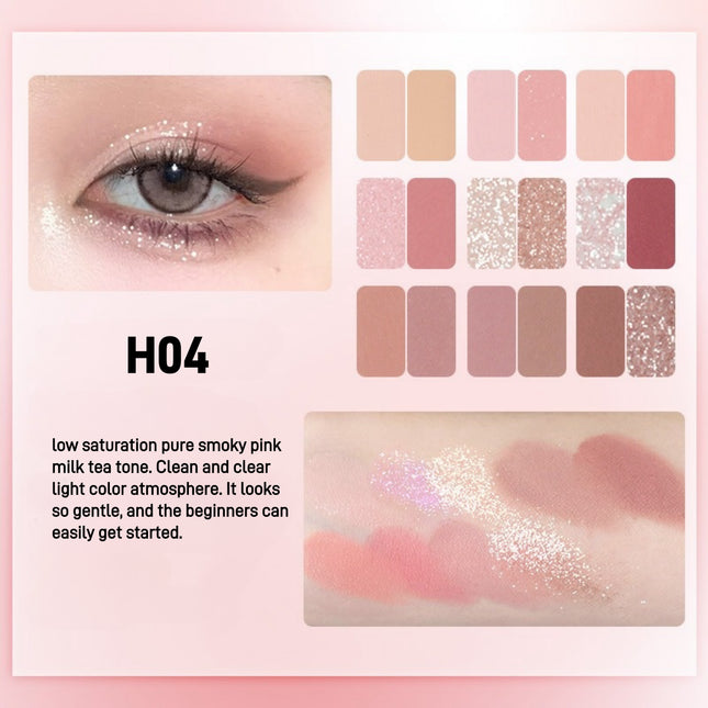 HOLDLIVE - Secret Garden Eyeshadow Palette 18 Colors 12.6g
