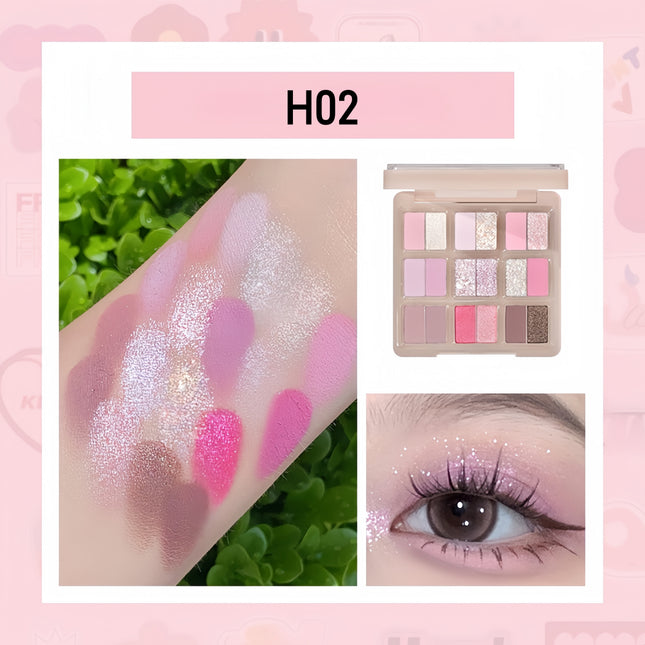 HOLDLIVE - Secret Garden Eyeshadow Palette 18 Colors 12.6g