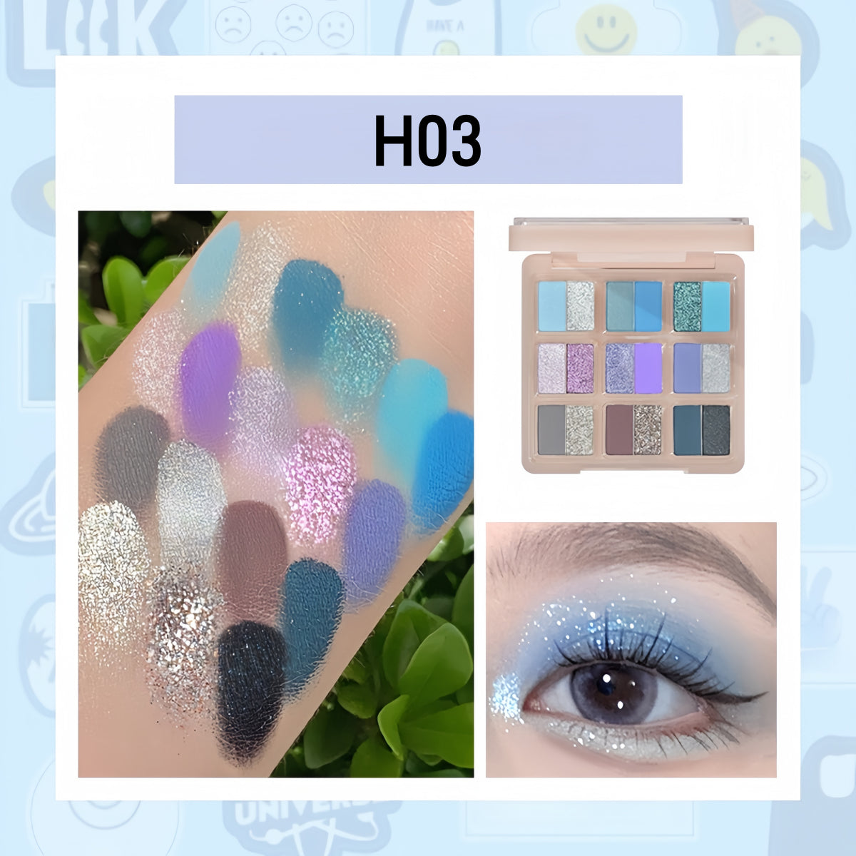 HOLD LIVE Secret Garden Eyeshadow Palette 18 Colors 12.6g