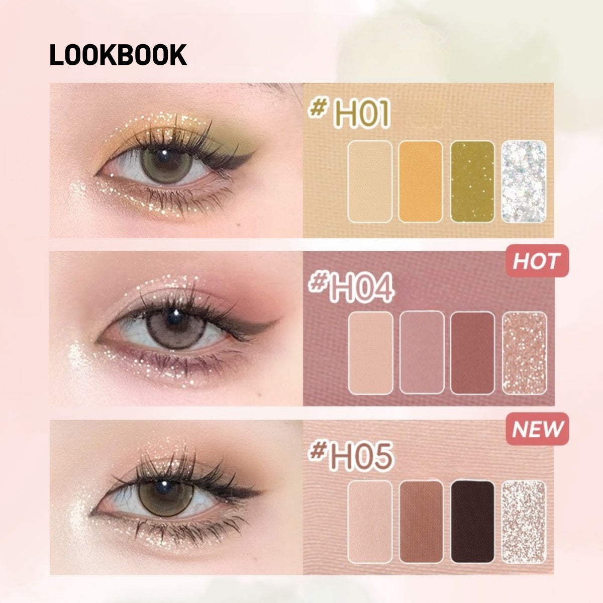 HOLD LIVE Secret Garden Eyeshadow Palette 18 Colors 12.6g