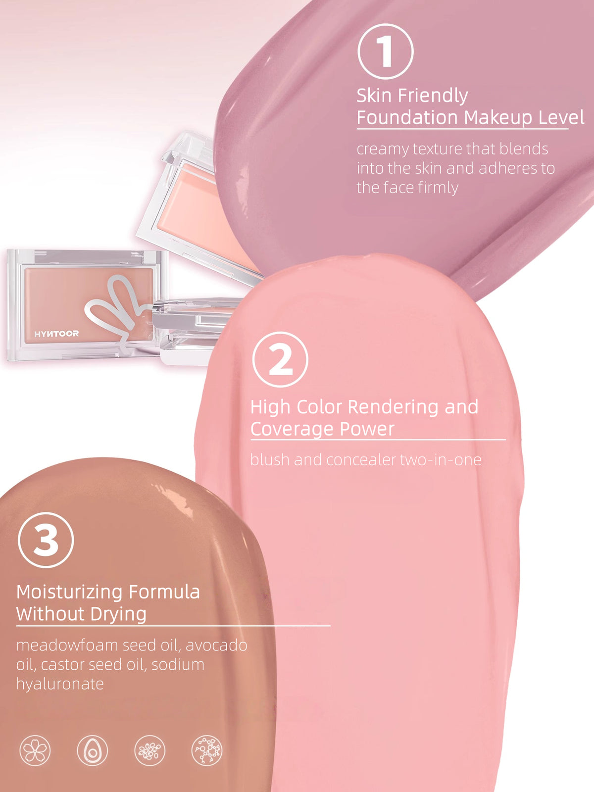 HYNTOOR Blush Highlight Cream 3g