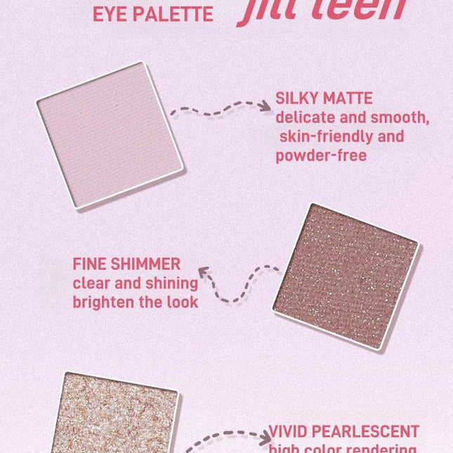 JillLeen - Four Colors Eyeshadow Palette 3.8g