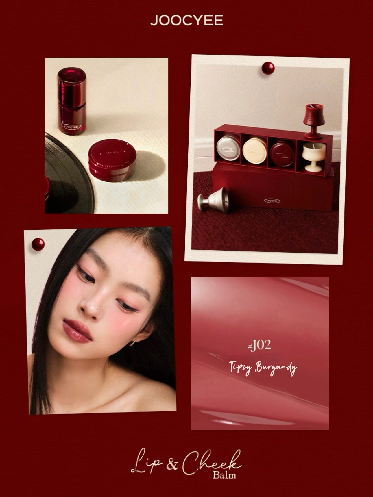 JOOCYEE - [Tipsy Night] Lip n Cheek Balm Glazed or Matte 6g