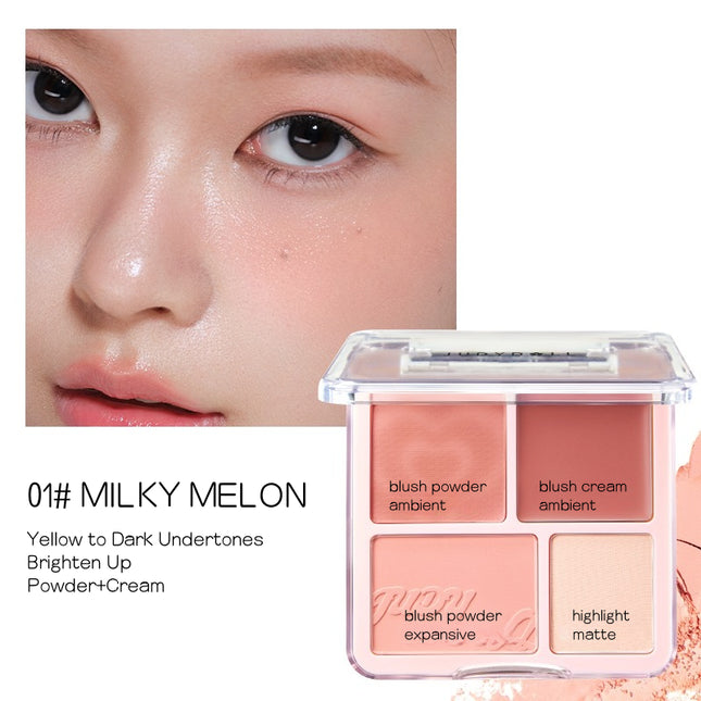 Judydoll -  Blush N Highlight Palette 9g