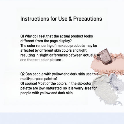 Judydoll -  Elaborate 6 Colors Eyeshadow Palette 8g