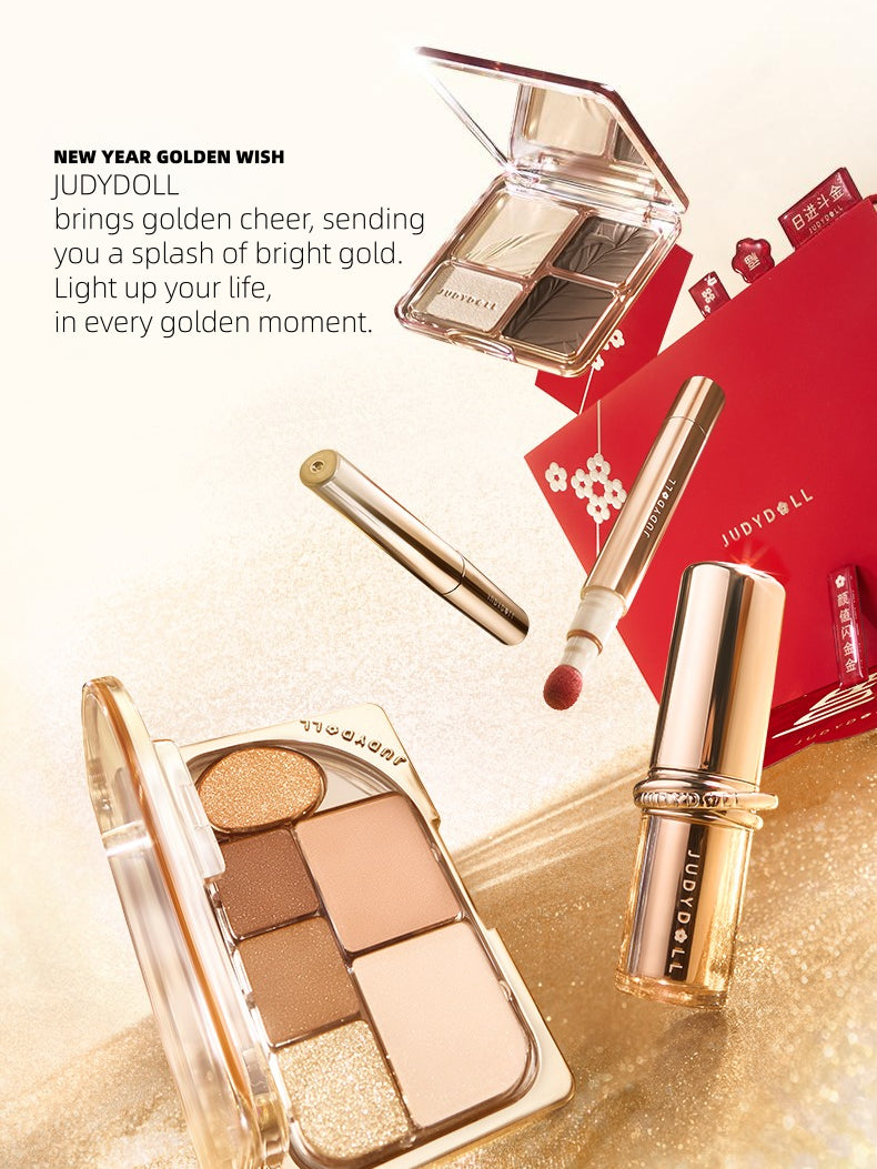 Gold Vibe Series Makeup Look for New Year