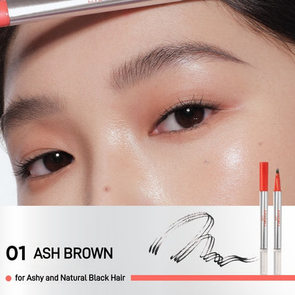 Judydoll Live -  Dual End Liquid Brow Pen 1ml 0.8ml Live Series