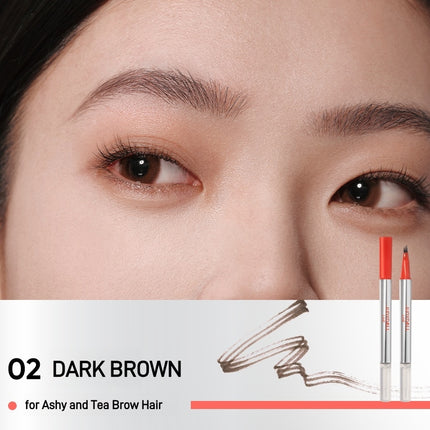 Judydoll Live -  Dual End Liquid Brow Pen 1ml 0.8ml Live Series