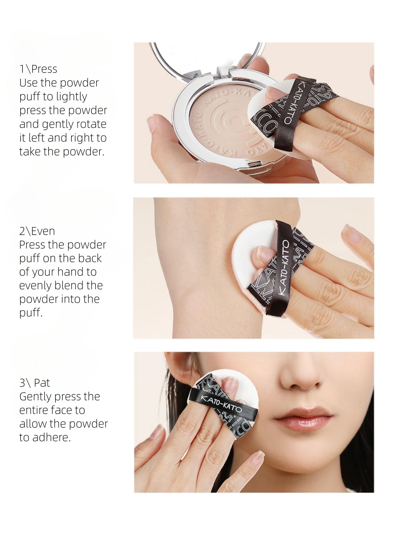 KATOKATO - Light Chasing Plan Sunscreen Pressed Powder 9g SPF48 PA+++