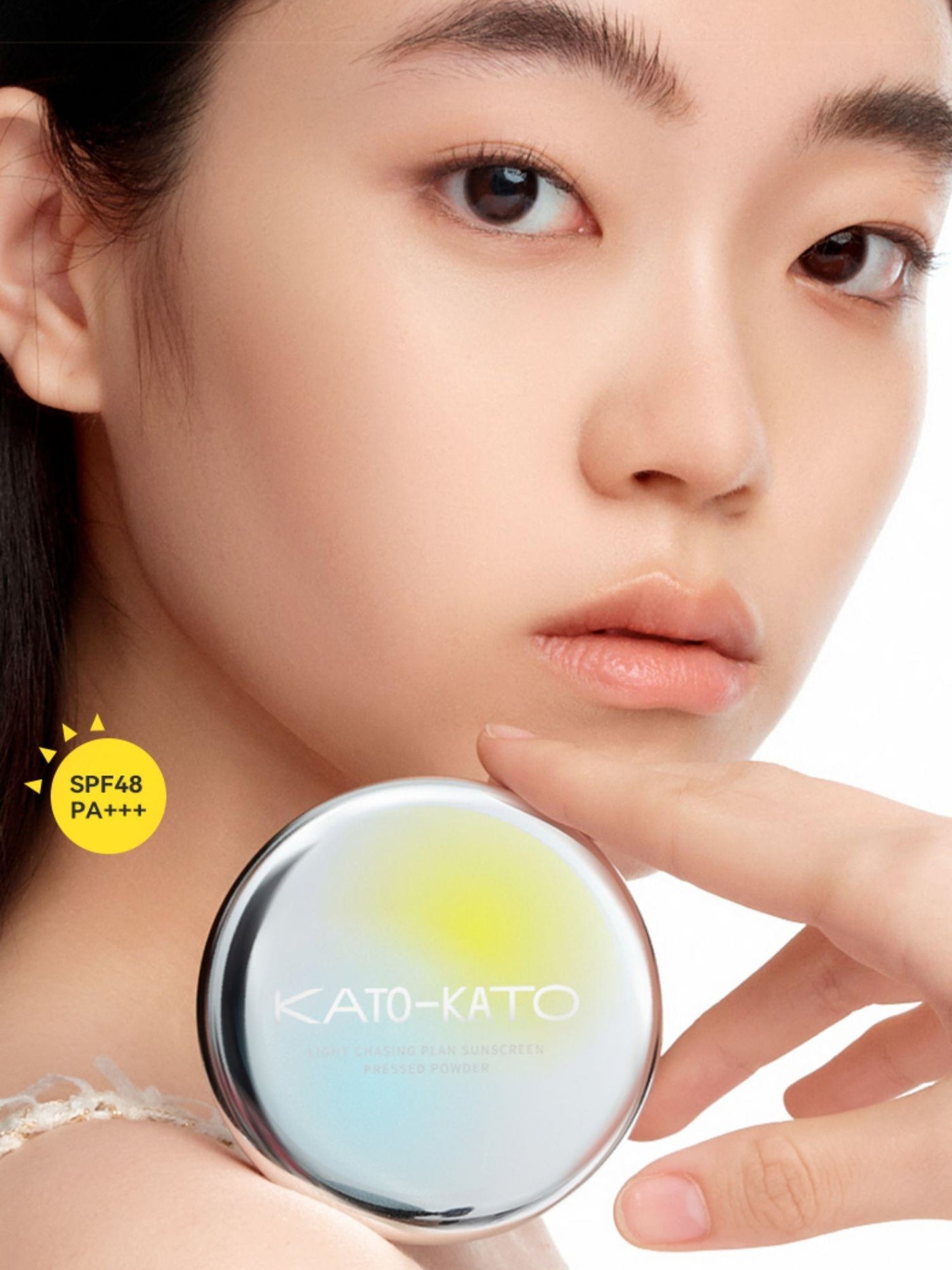 KATOKATO - Light Chasing Plan Sunscreen Pressed Powder 9g SPF48 PA+++