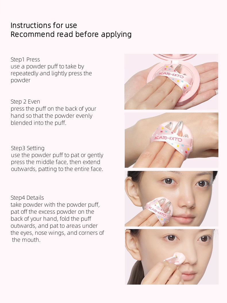 KATOKATO - Wonderful Pink Just in Tune Waterproof Soft Focus Pressed Powder 9g