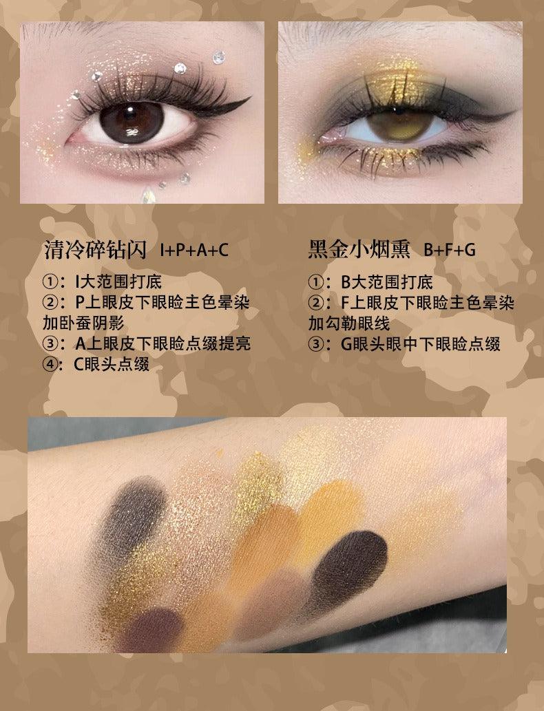 KAXIER Button Series Eye Palette 15 Colors 12g